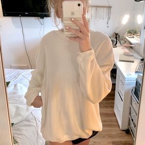 oversized aerie thermal sweater